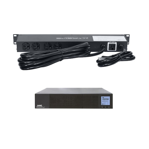 UPS System, 2000VA, Line Interactive, Out: 120V AC In: 120V AC